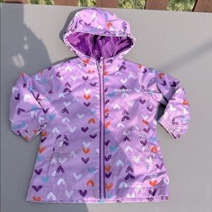 GUSTI Purple Heart Warm Fleece Lightweight Winter Jacket - Size 2T